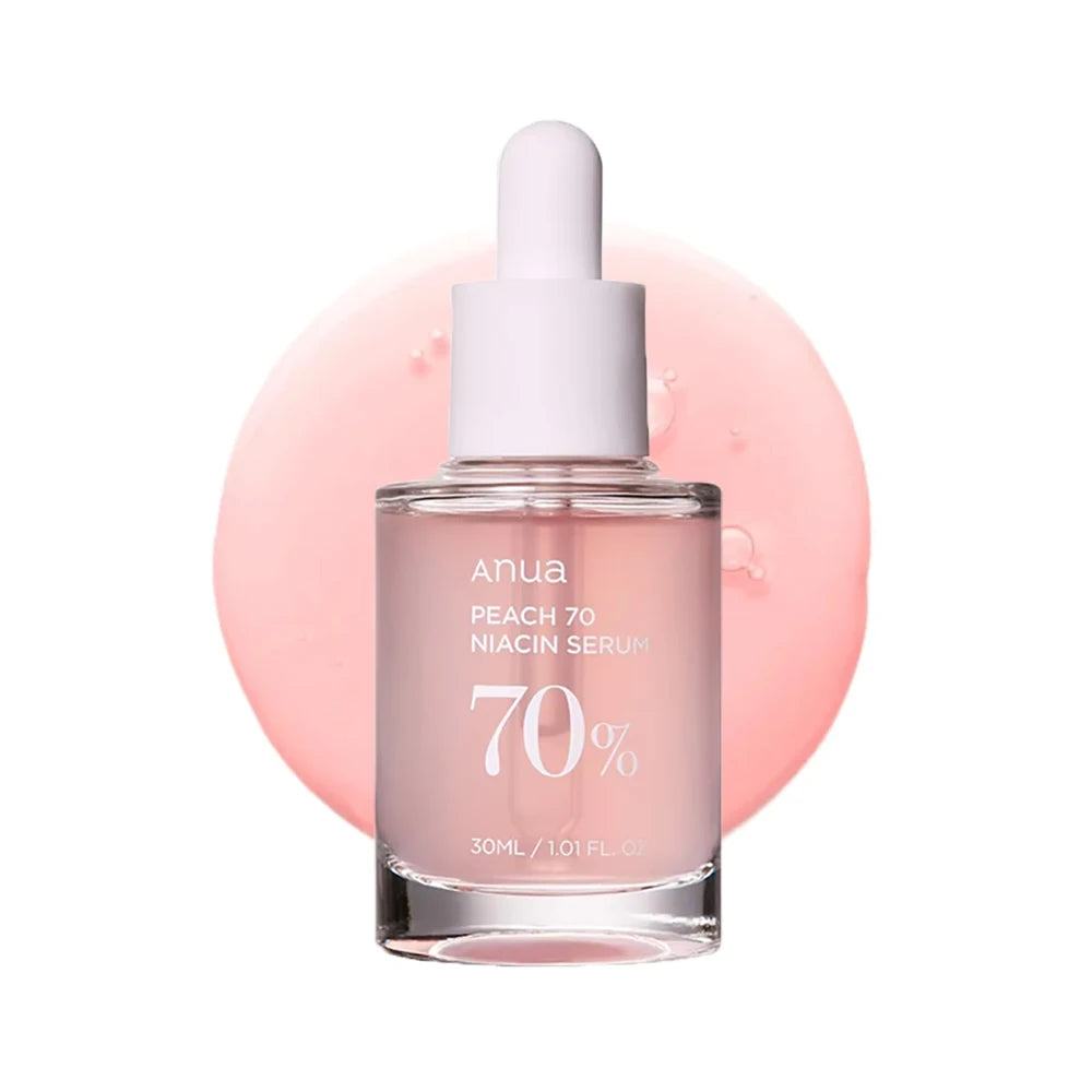 Anua Peach 70 Niacinamide Serum 30ml, Moisturizing Facial Serum, Skin Improvement, Daily Cleansing Beauty, Korean Skincare