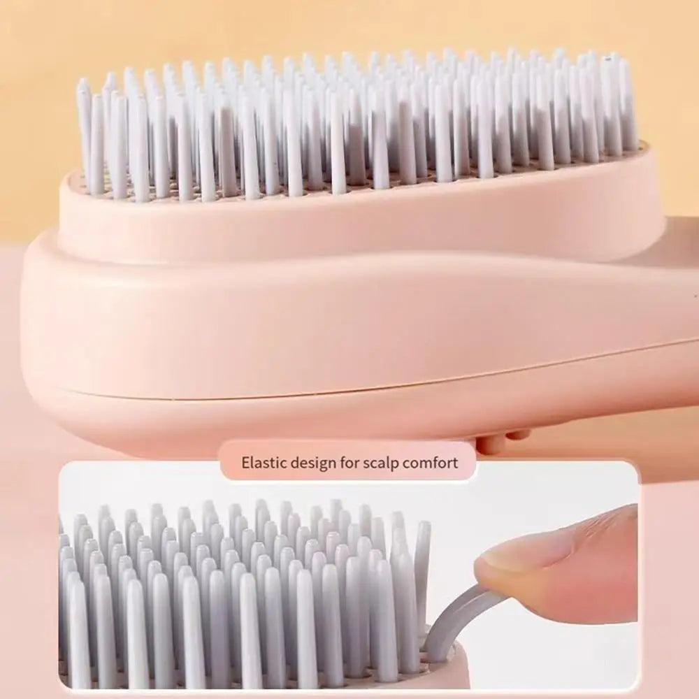 Self-Cleaning Hairbrush Scalp Massage Brush Anti-Static Hair Comb Salon Styling Tool Portable Retractable Magic Fluffy Hair Comb