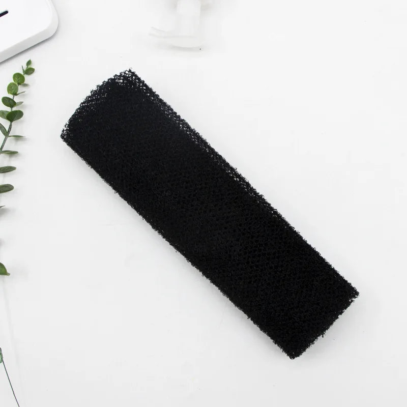 Mesh African Net Bath Sponge Water-absorbent Long Strip Shower Scrubber Quick Foaming Lightweight Exfoliating Bath Towel